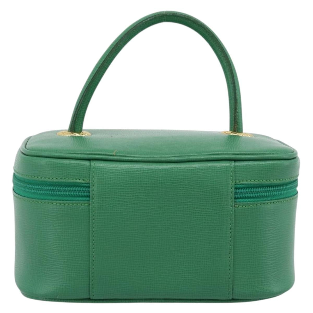 Burberry Vanity Leather Green Leather Clutche & Pouche Bag (Pre-Owned)