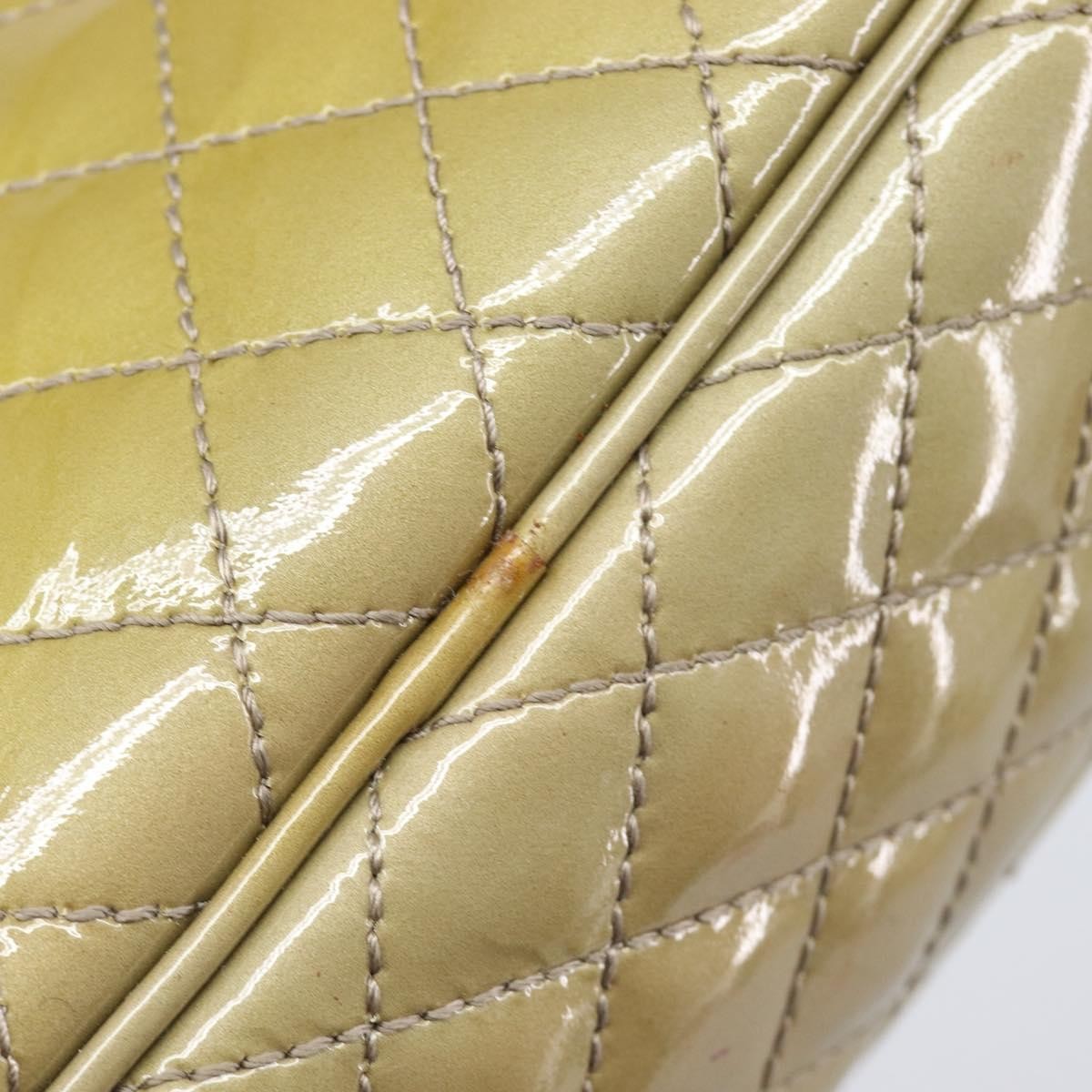 Salvatore Ferragamo Vala Patent Leather Green Patent_Leather Shoulder Bag Bag (Pre-Owned)