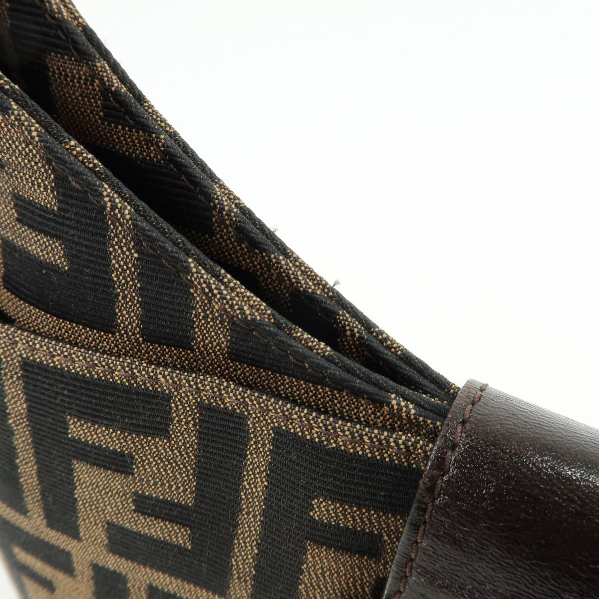 Fendi Vintage Zucca Canvas Brown Canvas Tote Bag Bag (Pre-Owned)