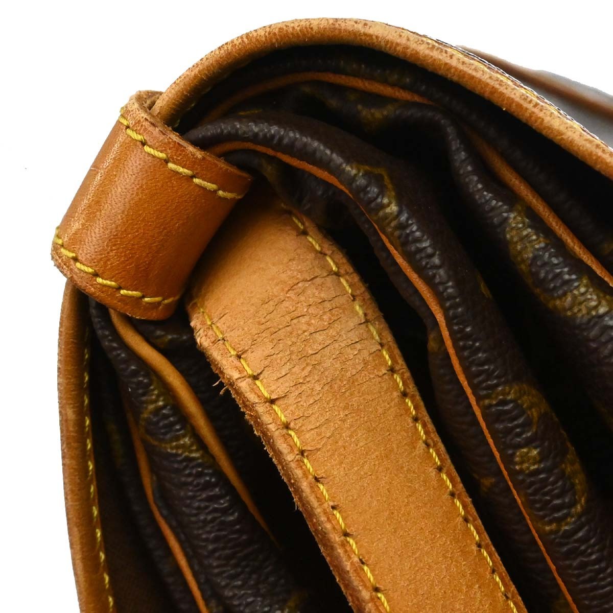 Louis Vuitton Saumur Monogram Canvas Brown Canvas Shoulder Bag Bag (Pre-Owned)