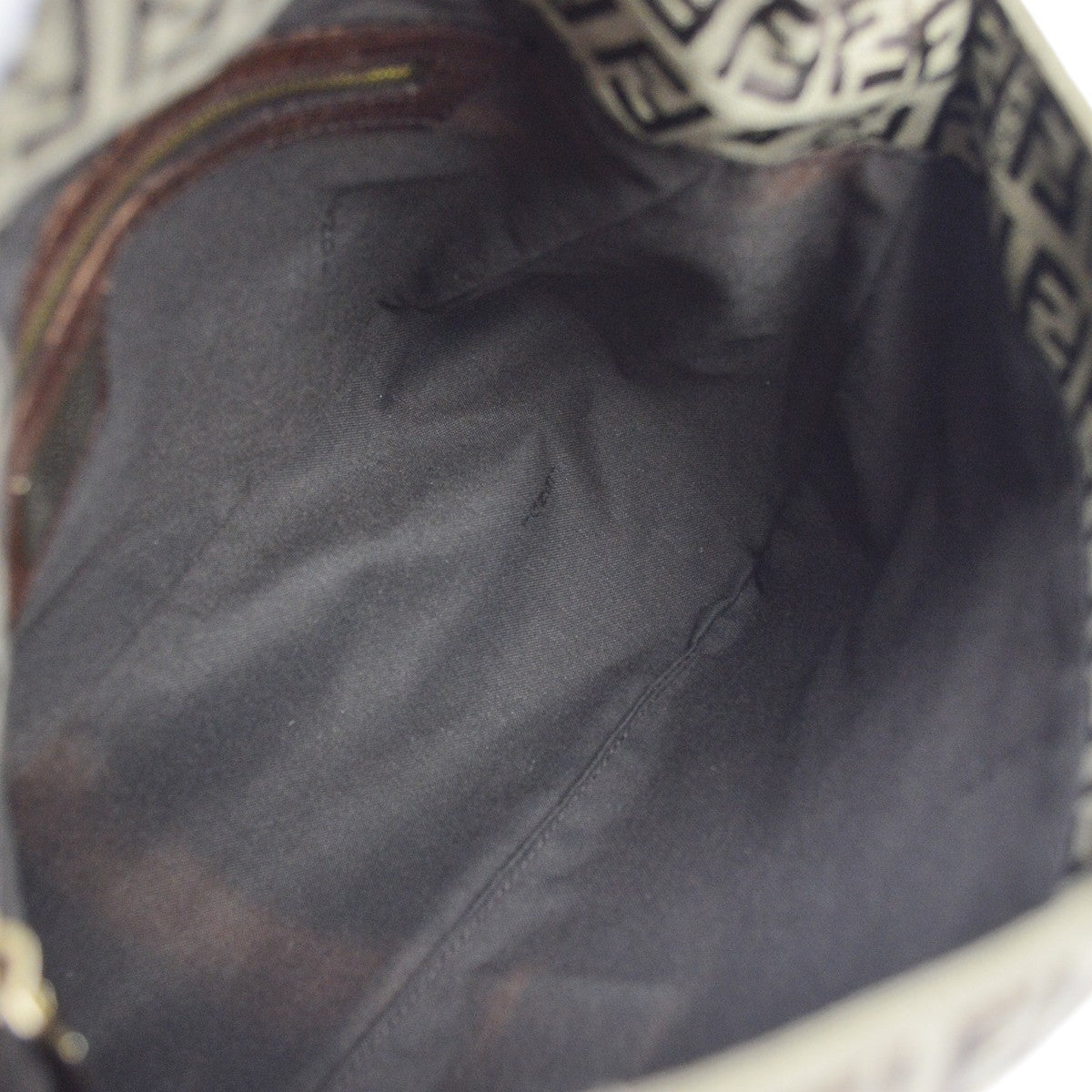 Fendi Zucchino Canvas Mamma Baguette Canvas Brown Canvas Shoulder Bag Bag (Pre-Owned)