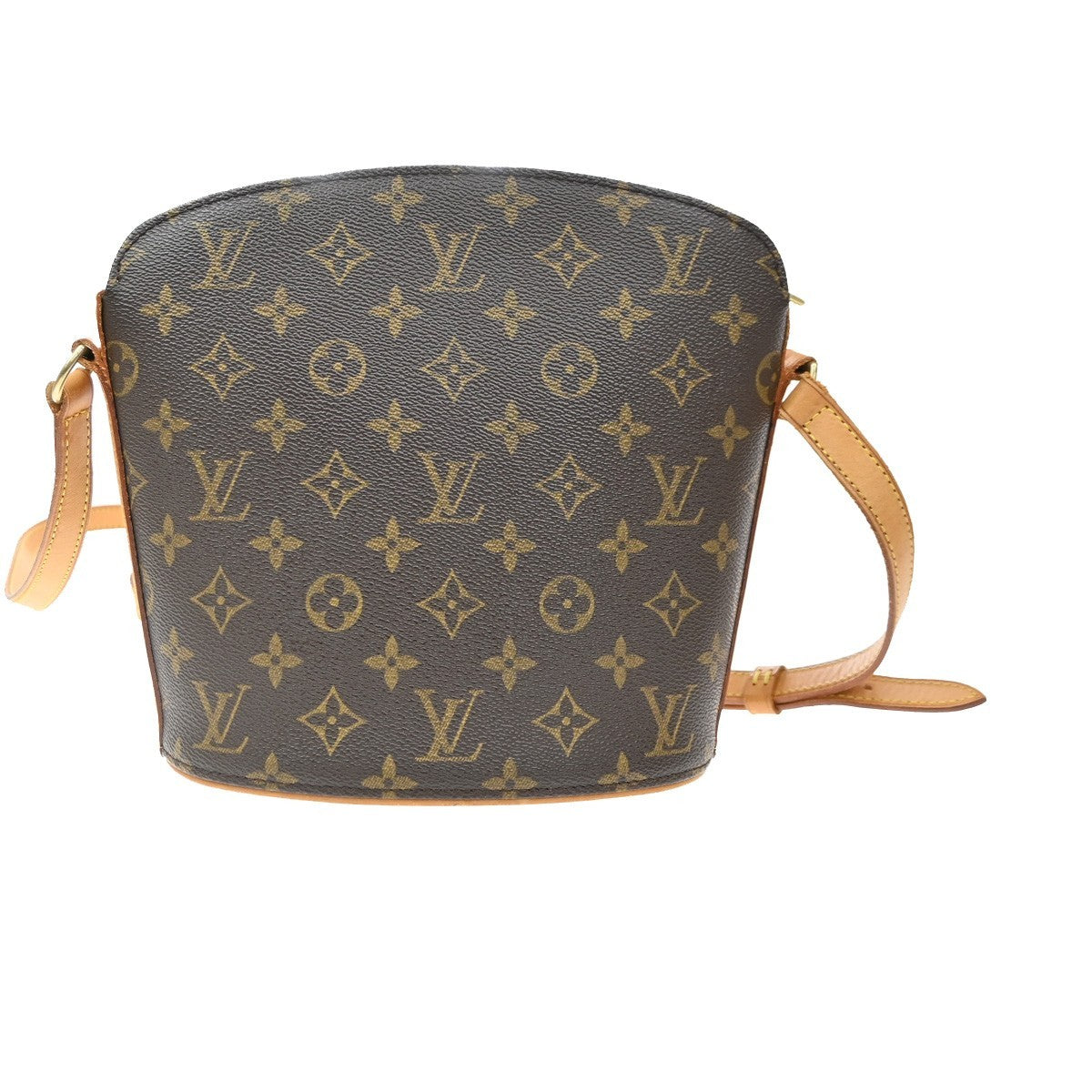 Louis Vuitton Drouot Monogram Canvas Brown Canvas Shoulder Bag Bag (Pre-Owned)