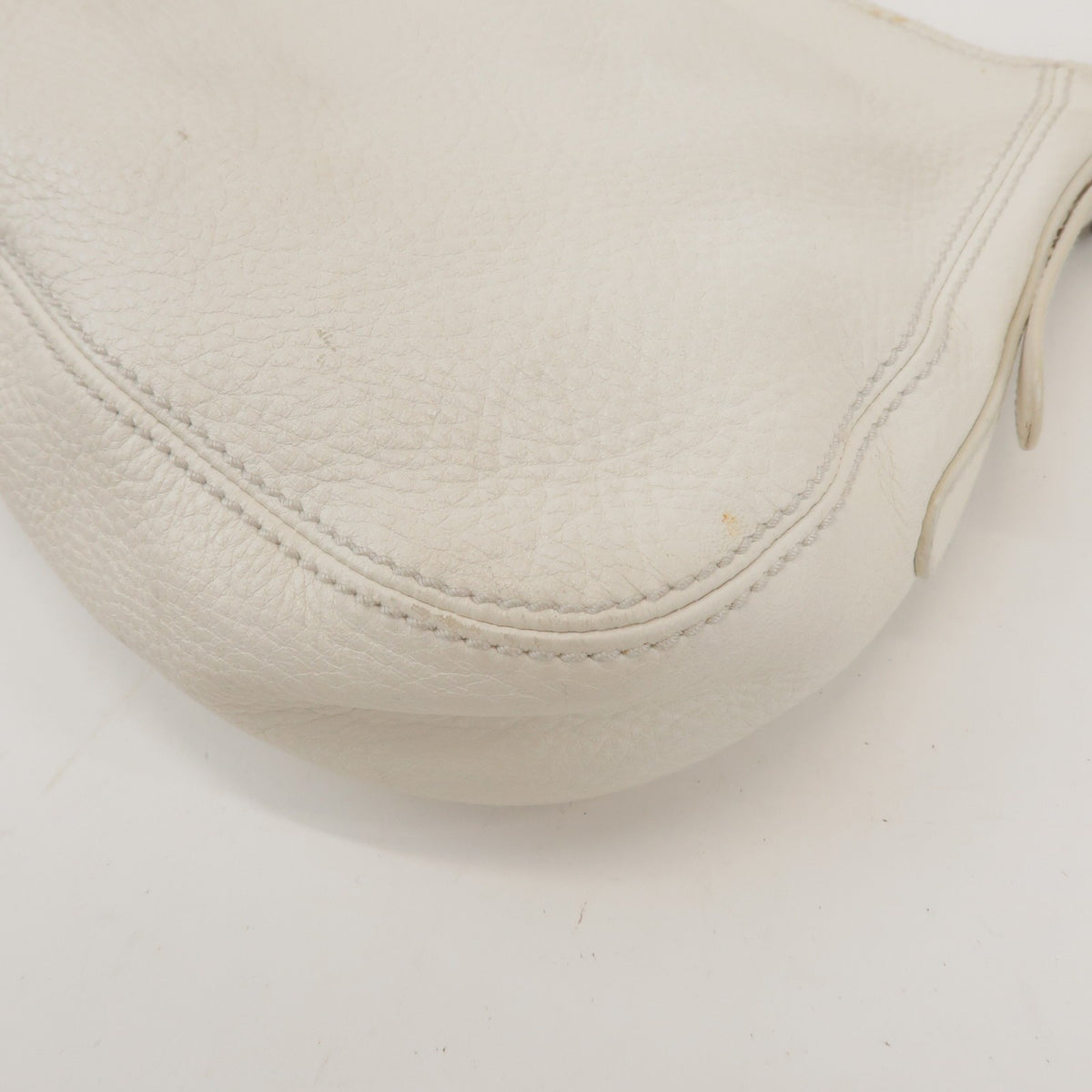 Bottega Veneta Shoulder Leather White Leather Shoulder Bag Bag (Pre-Owned)