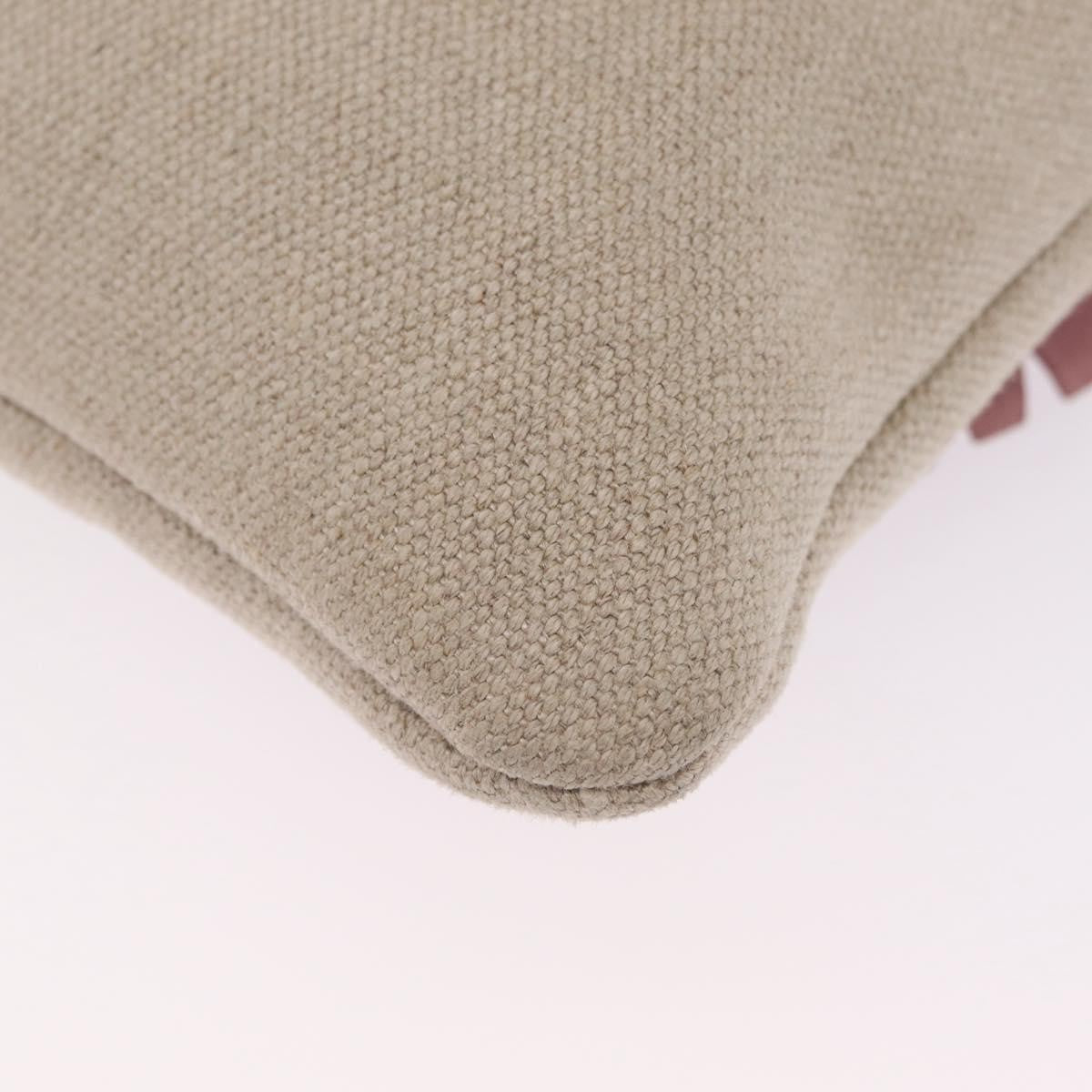Saint Laurent Kahala Heart Tote Canvas Beige Canvas Tote Bag Bag (Pre-Owned)