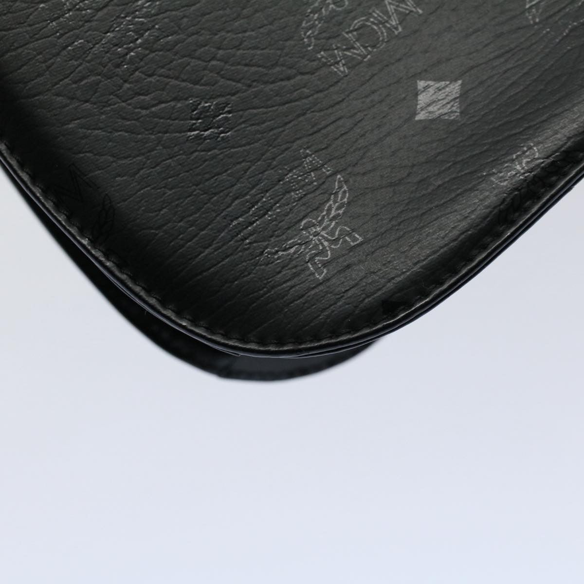 MCM Vintage Vicetos Leather Black Leather Shoulder Bag Bag (Pre-Owned)