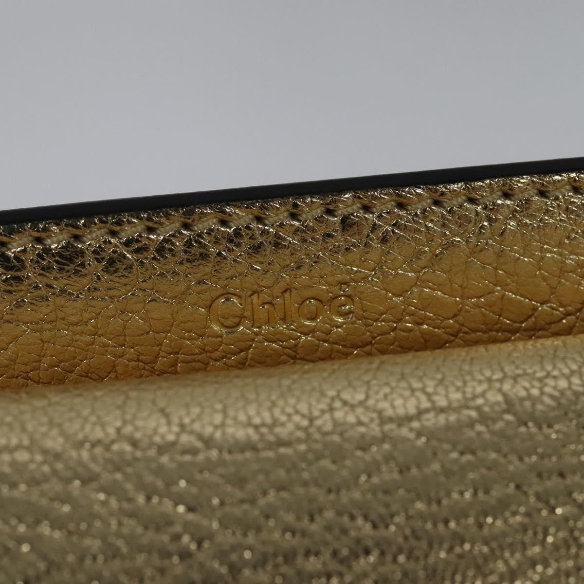 Chloe Georgia Leather Gold Leather Shoulder Bag Bag (Pre-Owned)