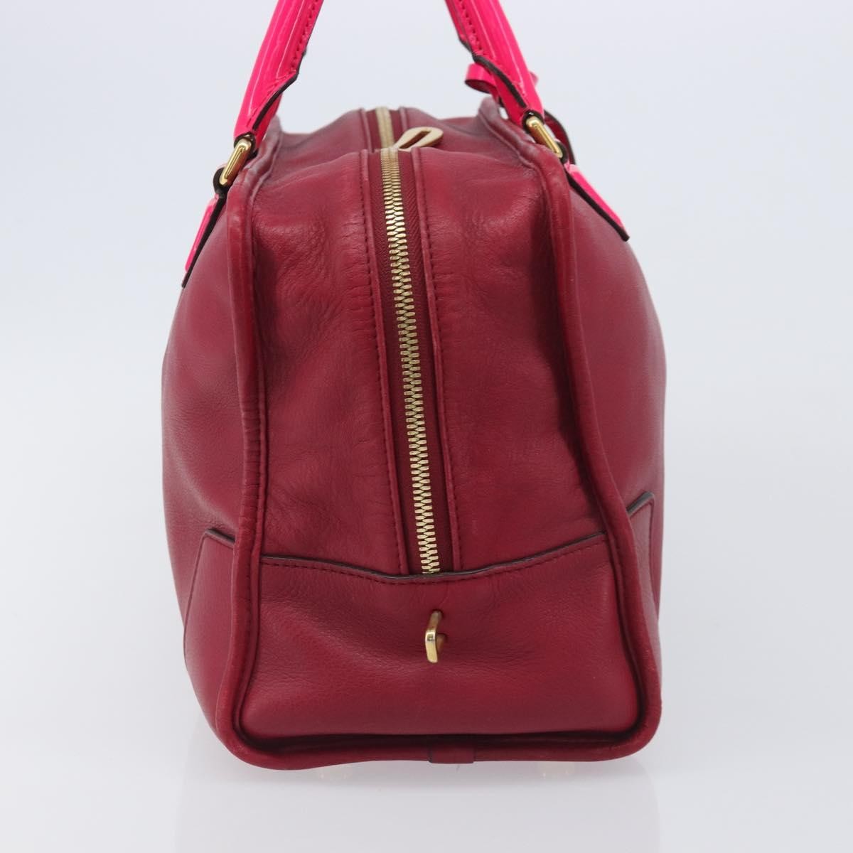 Loewe Amazona Leather Red Leather Handbag (Pre-Owned)