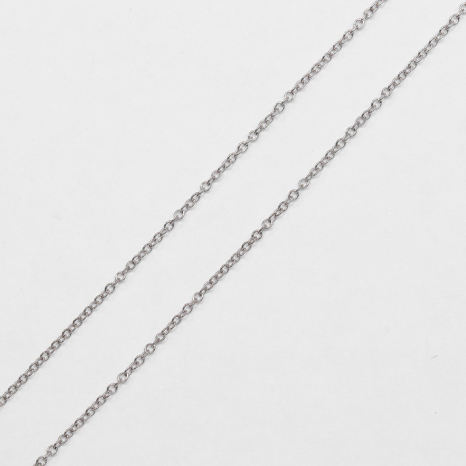 Tiffany & Co. Metro Heart Pendant 18K White Gold And Diamonds Silver White_Gold Necklace Jewelry (Pre-Owned)