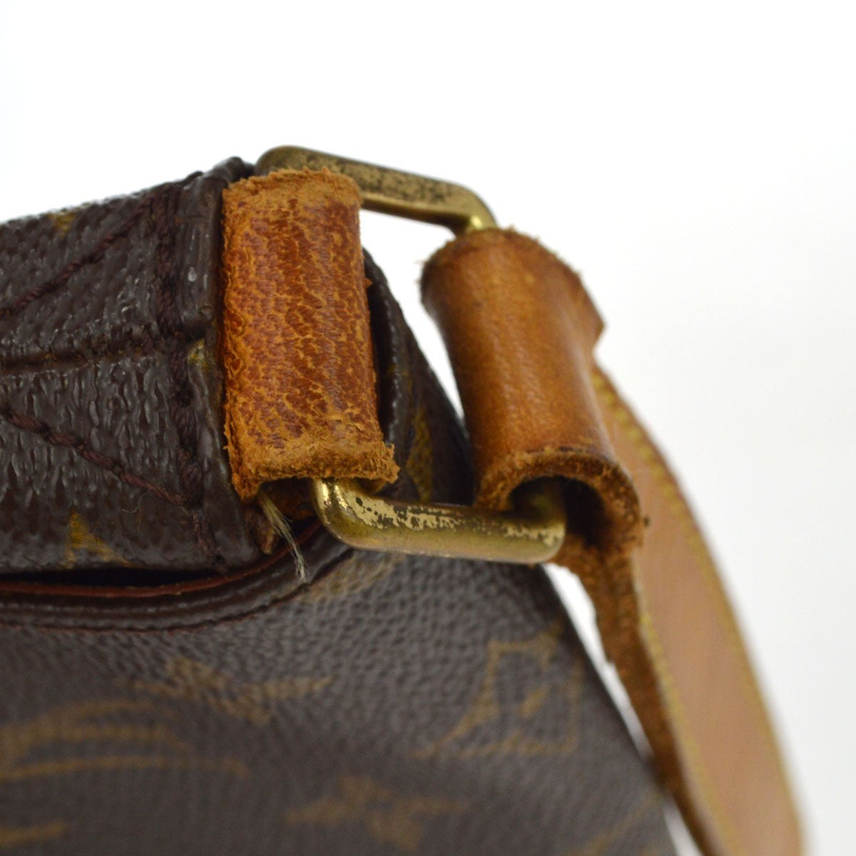 Louis Vuitton Musette Monogram Canvas Brown Canvas Shoulder Bag Bag (Pre-Owned)