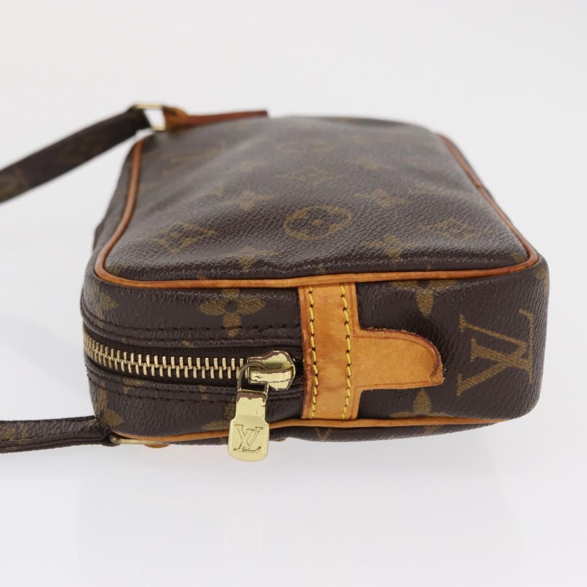 Louis Vuitton Pochette Marly Bandouliere Monogram Canvas Brown Canvas Handbag (Pre-Owned)