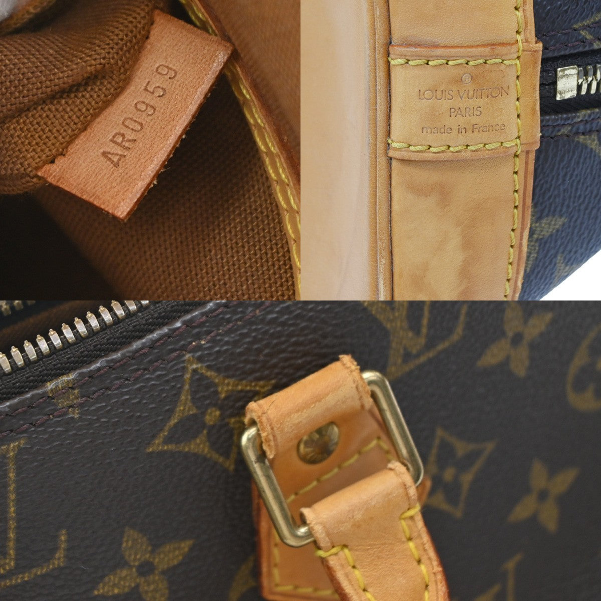Louis Vuitton Alma Monogram Canvas Brown Canvas Handbag (Pre-Owned)