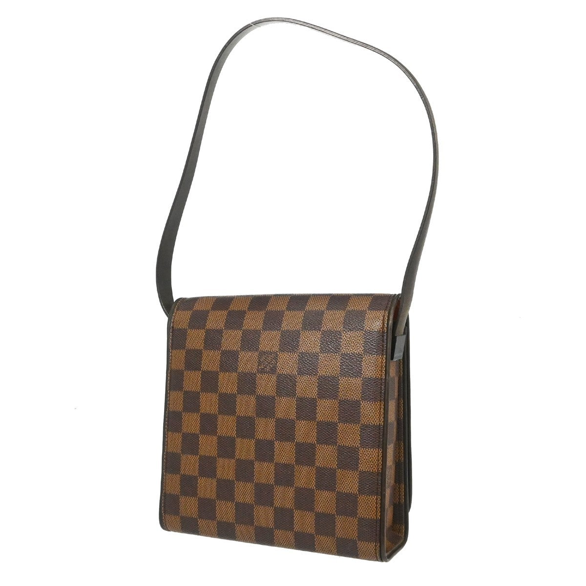 Louis Vuitton Tribeca Carre Damier Brown Canvas Handbag (Pre-Owned)