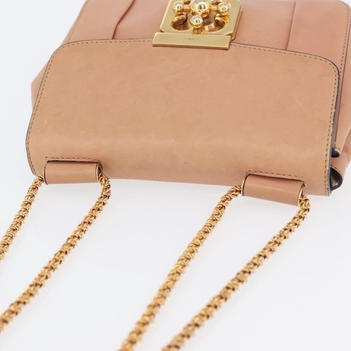 Chloe Elsie Chain Leather Pink Leather Shoulder Bag Bag (Pre-Owned)