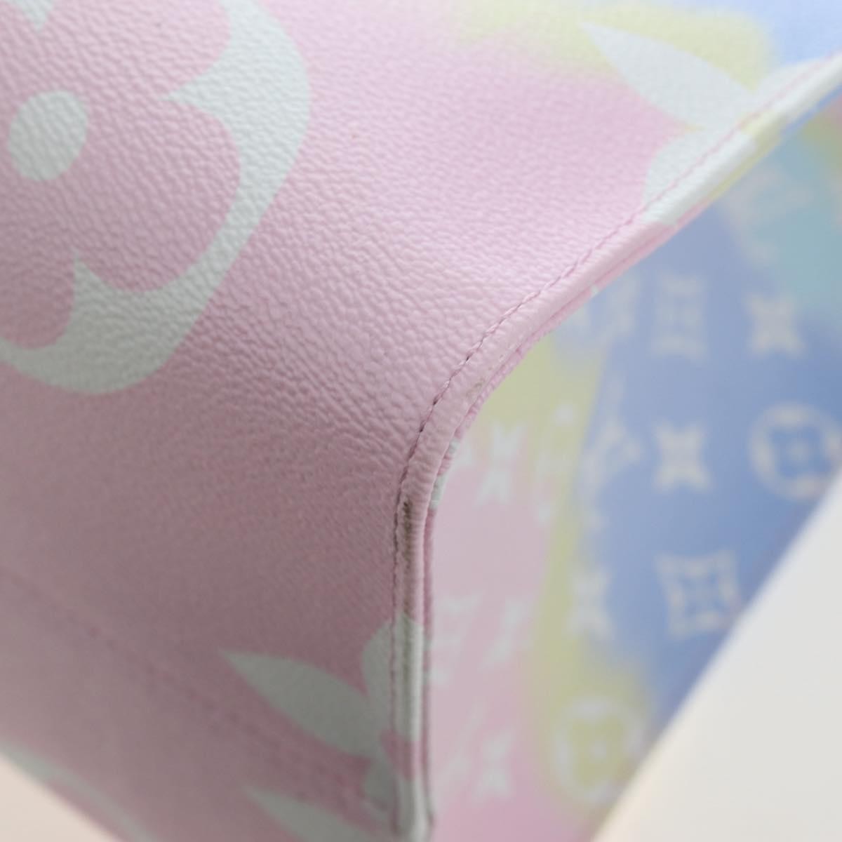 Louis Vuitton Onthego Tote Limited Edition Cities Escale Monogram Giant Pink Canvas Tote Bag Bag (Pre-Owned)