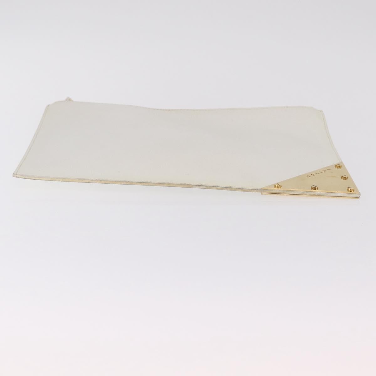 Celine Clutch Leather White Leather Clutche & Pouche Bag (Pre-Owned)