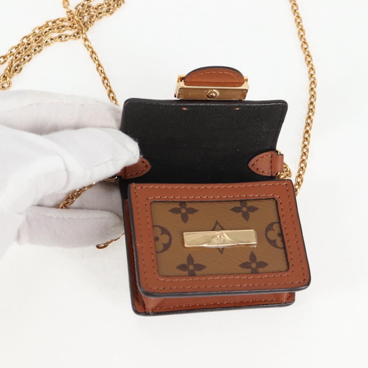 Louis Vuitton Dauphine Reverse Monogram Canvas Brown Canvas Clutche & Pouche Bag (Pre-Owned)