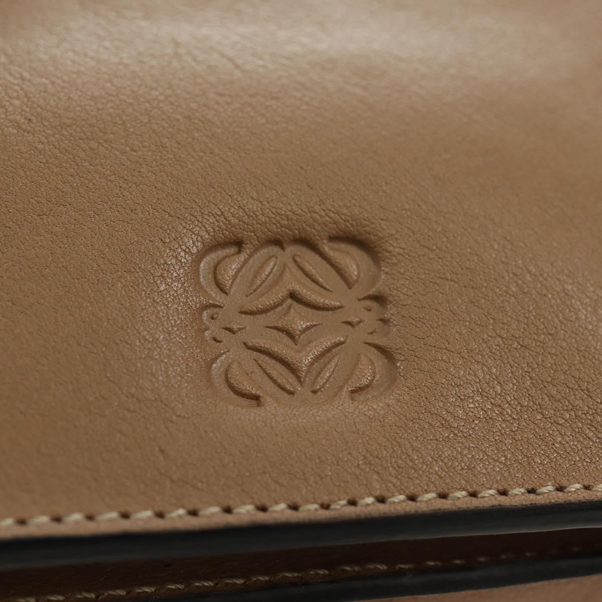 Loewe Shoulder Bag Leather Brown Leather Shoulder Bag Bag (Pre-Owned)