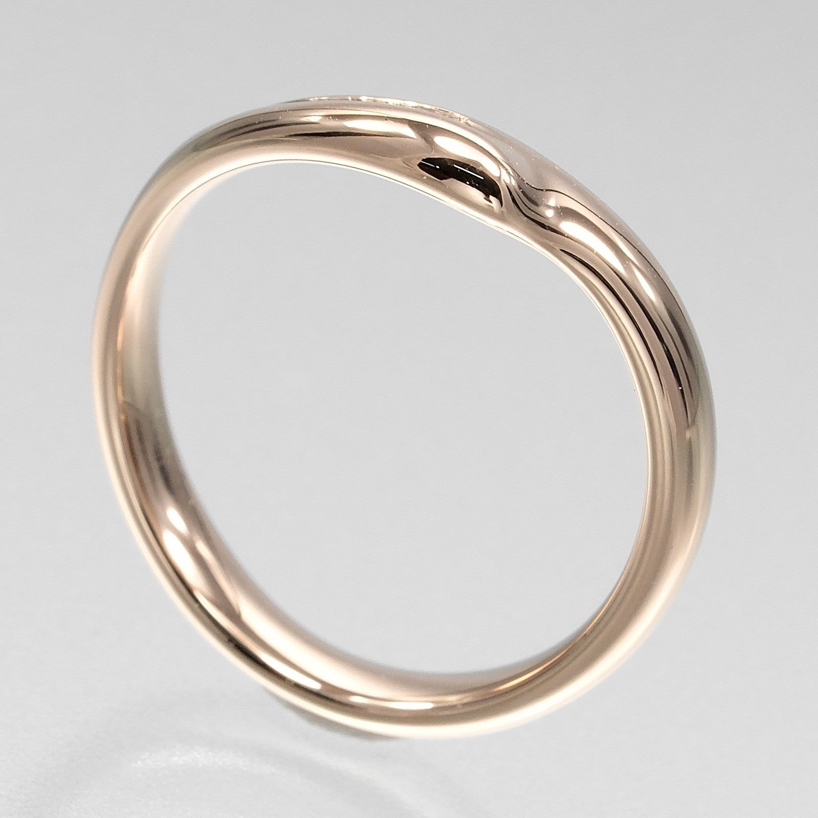 Tiffany & Co. Elsa Peretti Band Rose Gold With Diamonds Gold Pink_Gold Ring Jewelry (Pre-Owned)