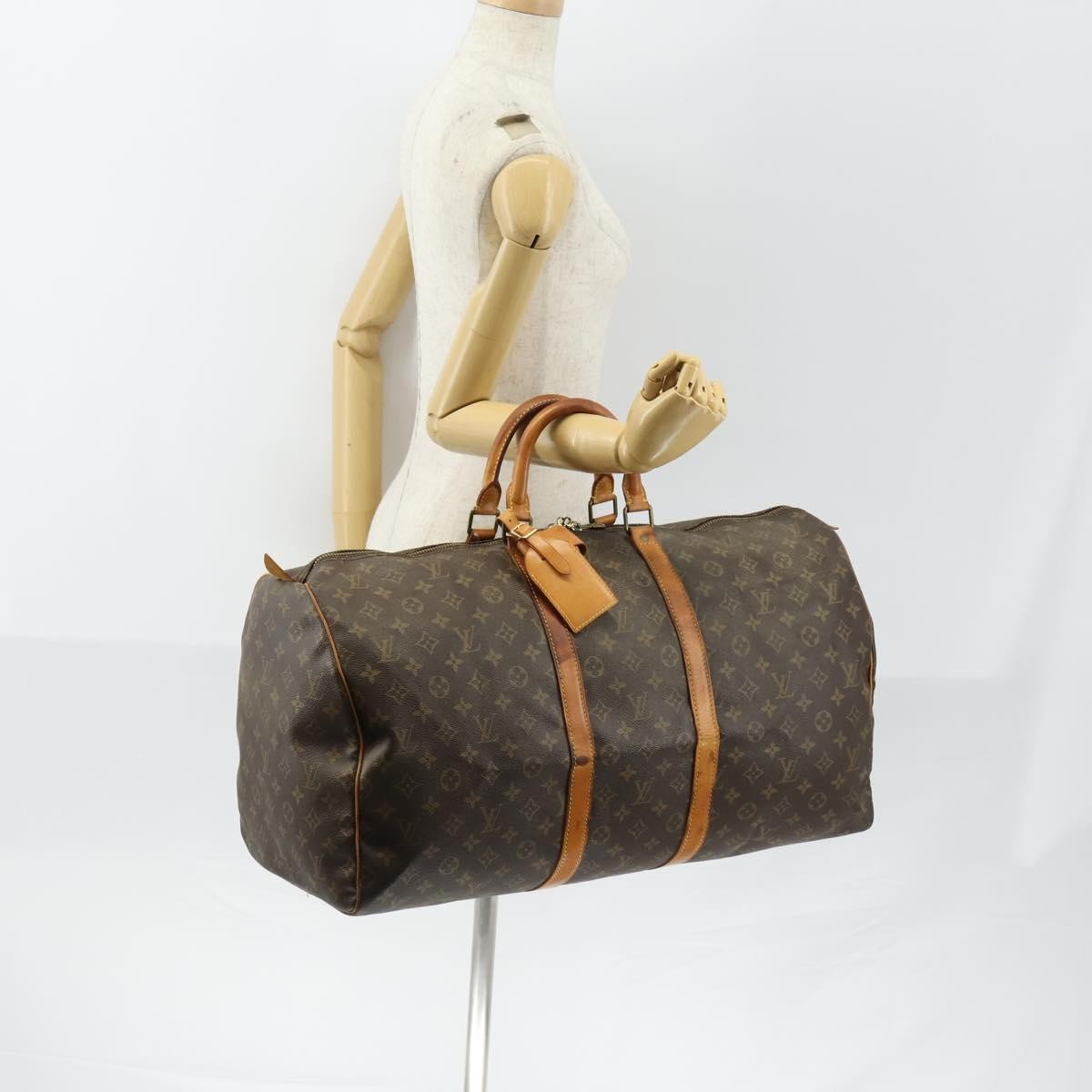 Louis Vuitton Keepall Monogram Canvas Brown Canvas Travel Bag Bag (Pre-Owned)