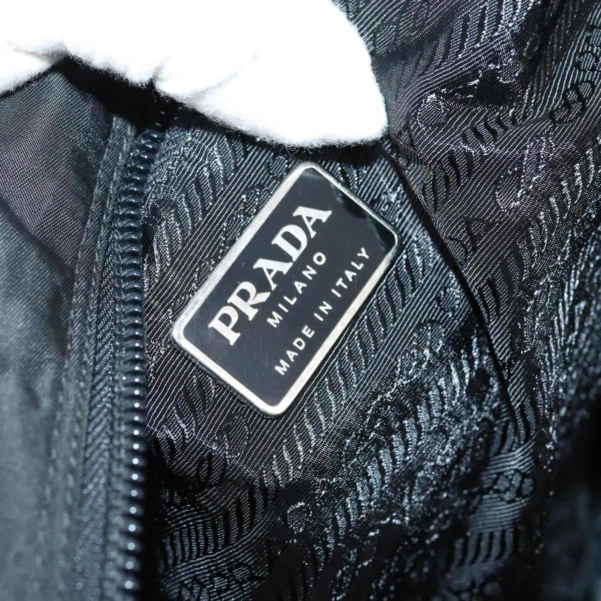 Prada Porta Computer Tessuto And Saffiano Leather Black Nylon Briefcase Bag (Pre-Owned)