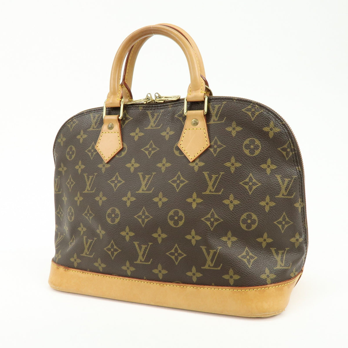 Louis Vuitton Alma Monogram Canvas Brown Canvas Handbag (Pre-Owned)