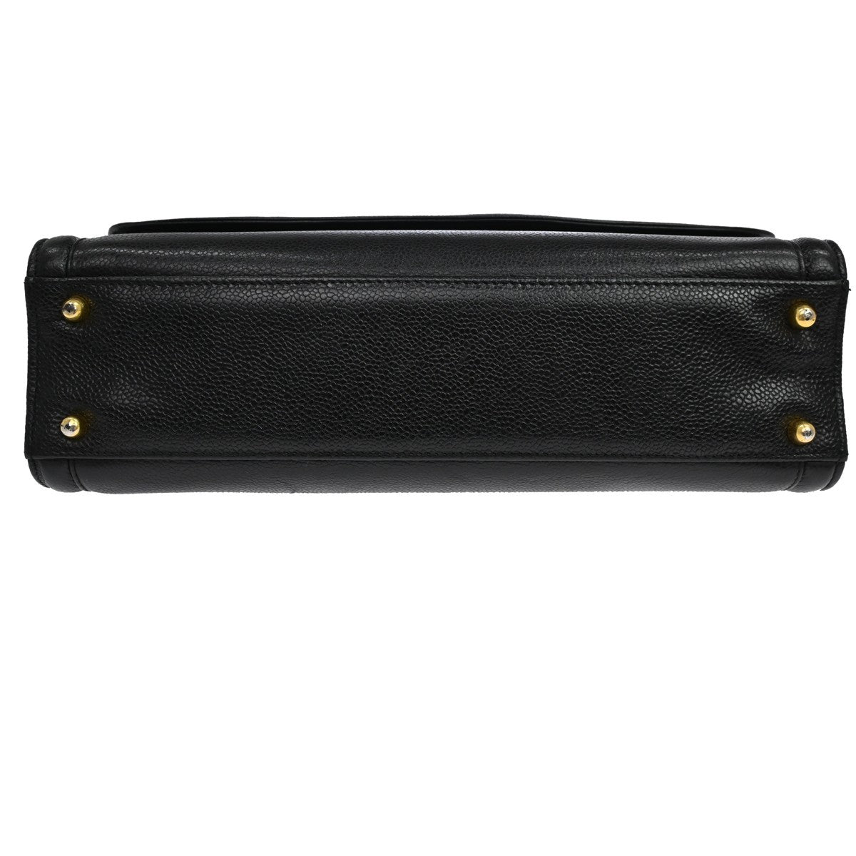 Chanel Vintage Timeless Cc Messenger Caviar Black Leather Shoulder Bag Bag (Pre-Owned)