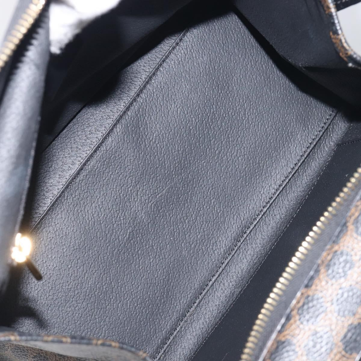 Celine Vintage Macadam Canvas Black Pvc Tote Bag Bag (Pre-Owned)