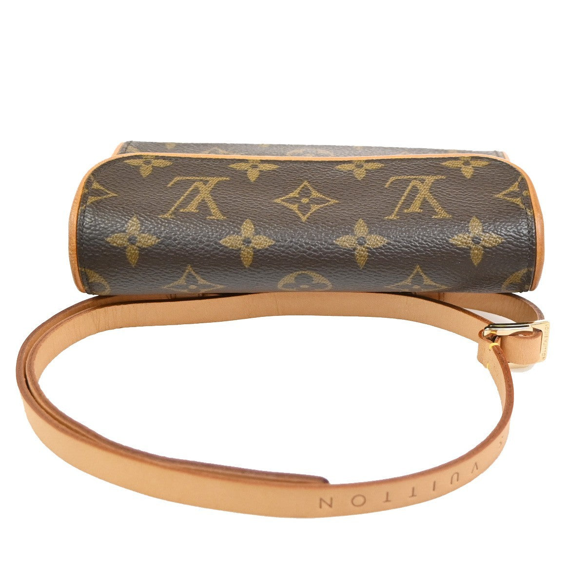 Louis Vuitton Florentine Waist Monogram Canvas Brown Canvas Clutche & Pouche Bag (Pre-Owned)