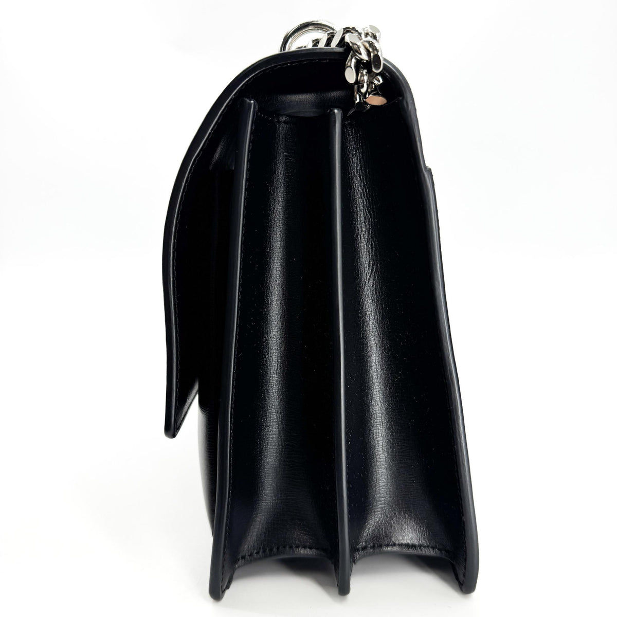 Saint Laurent Sunset Leather Black Calfskin Crossbody Bag Bag (Pre-Owned)