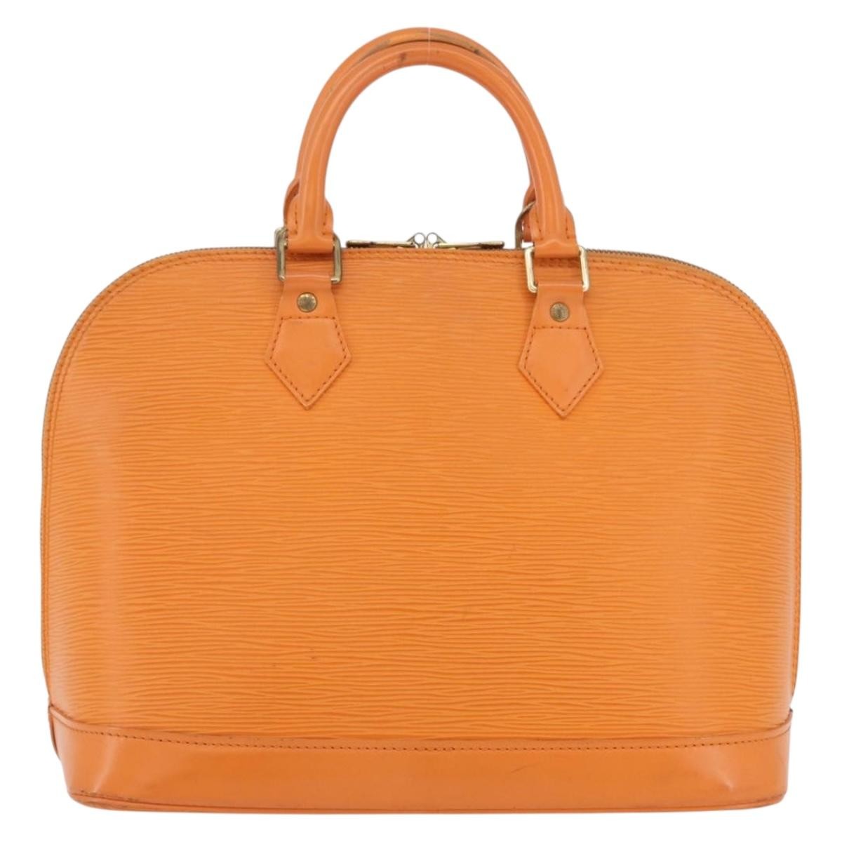 Louis Vuitton Vintage Alma Epi Leather Orange Leather Handbag (Pre-Owned)