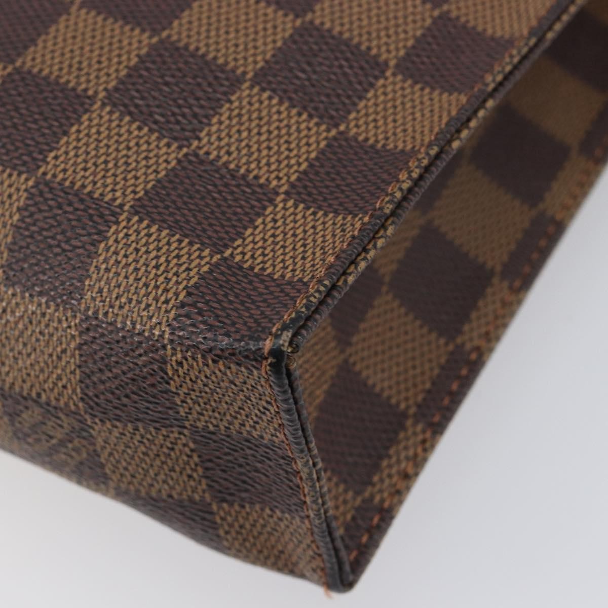 Louis Vuitton Toiletry Pouch Damier Brown Canvas Clutche & Pouche Bag (Pre-Owned)