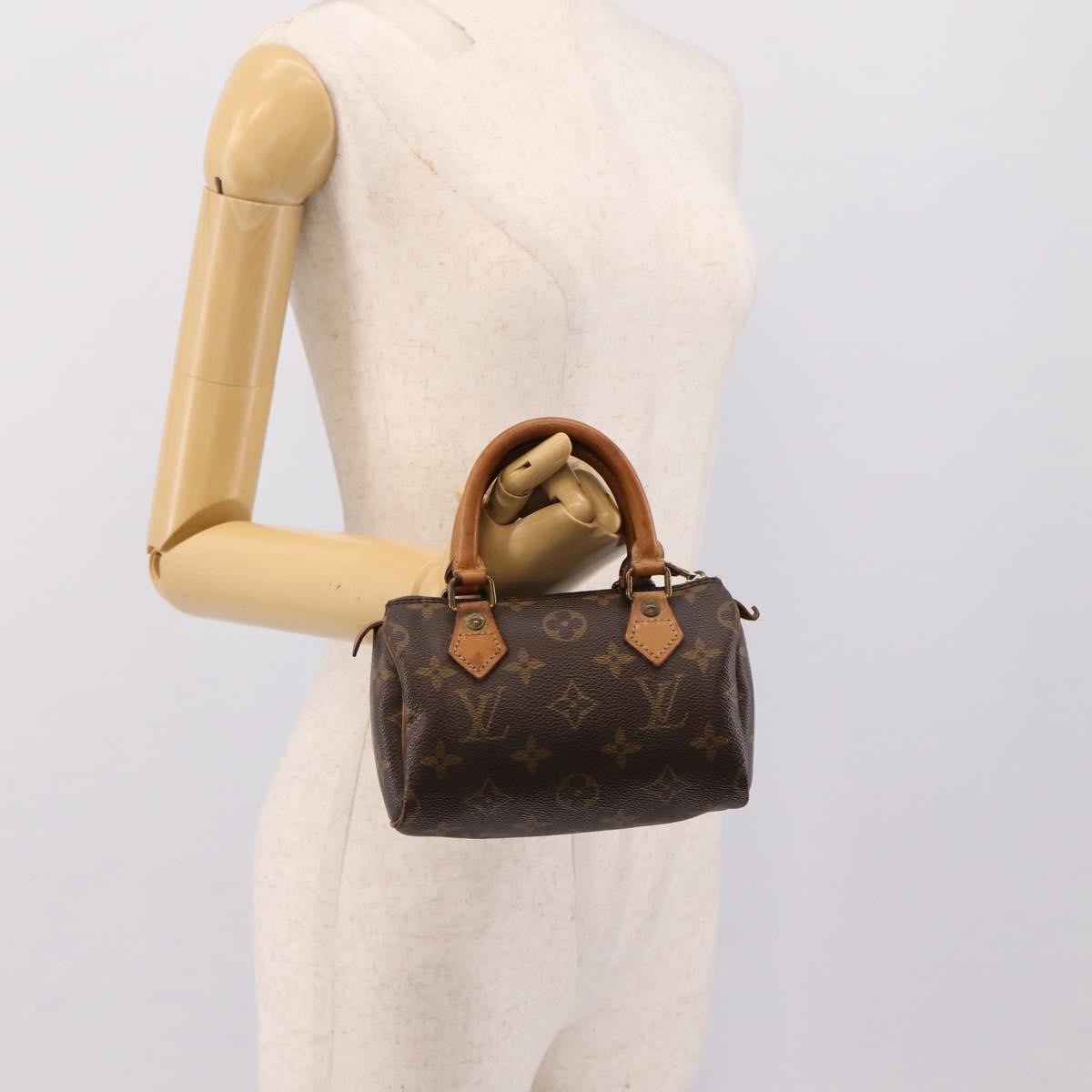 Louis Vuitton Speedy Mini Hl Monogram Canvas Brown Canvas Handbag (Pre-Owned)