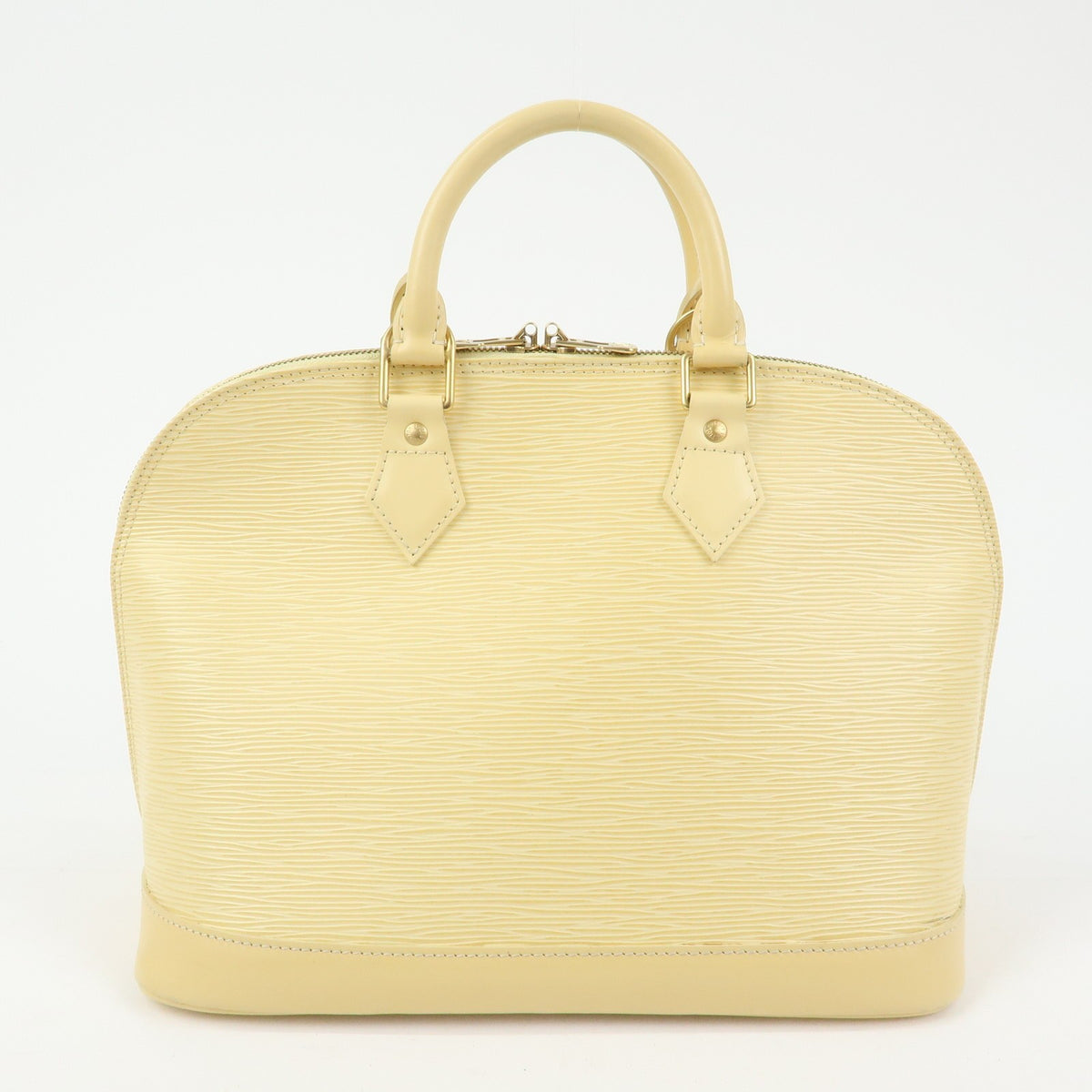 Louis Vuitton Alma Epi Leather Yellow Leather Handbag (Pre-Owned)