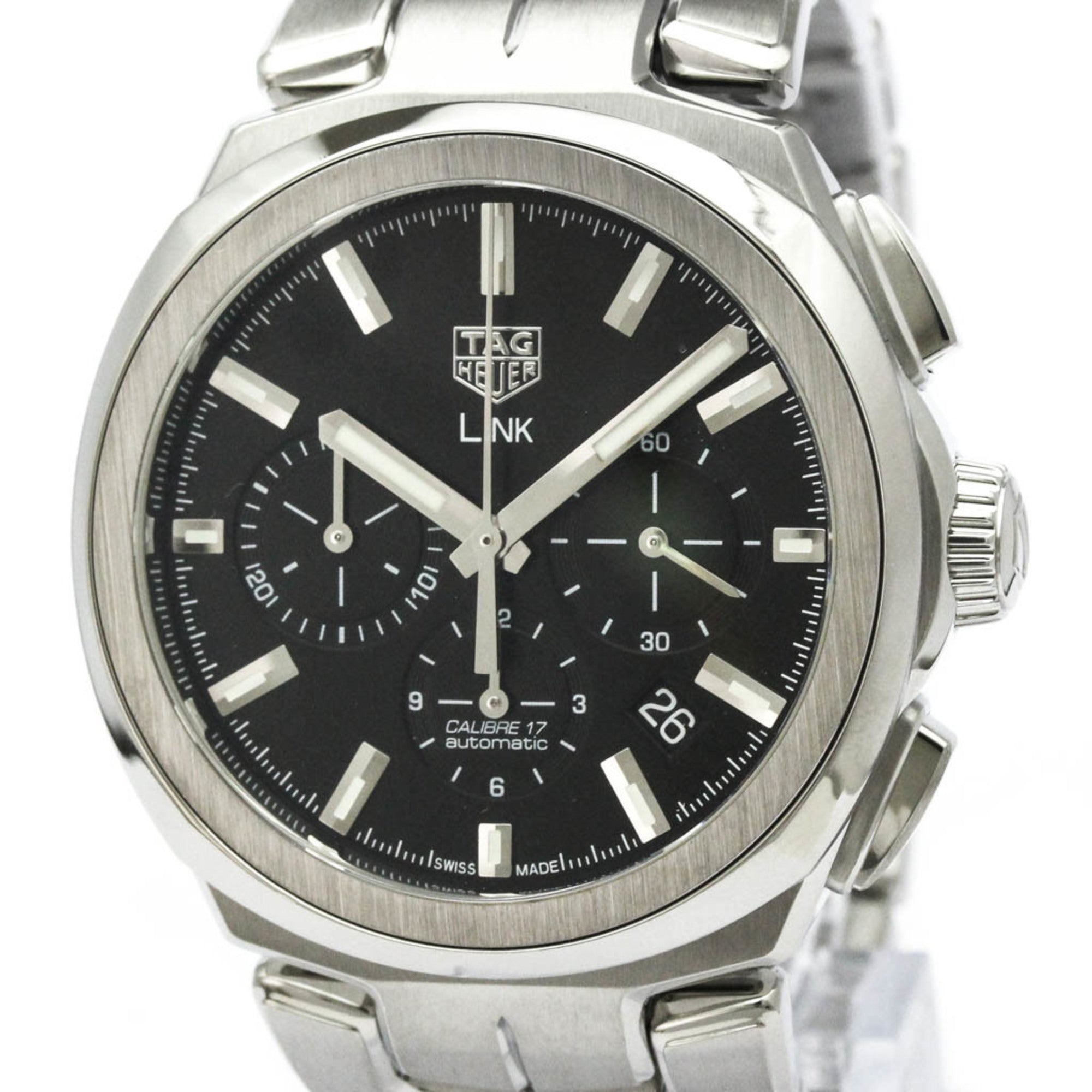 Tag Heuer Chronograph Calibre 17 Stainless Steel Watch (Pre-Owned)