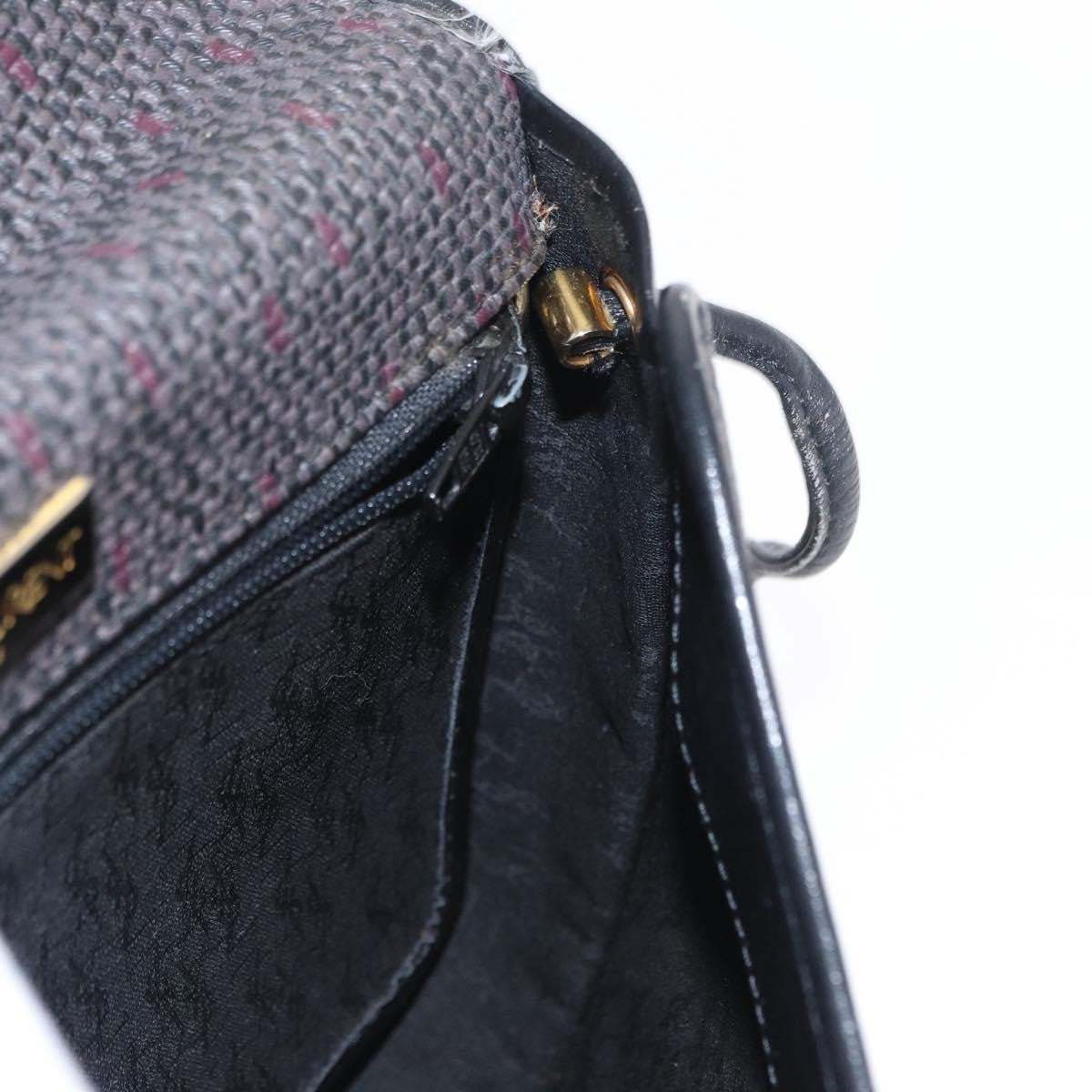 Saint Laurent Vintage Canvas Black Canvas Shoulder Bag Bag (Pre-Owned)
