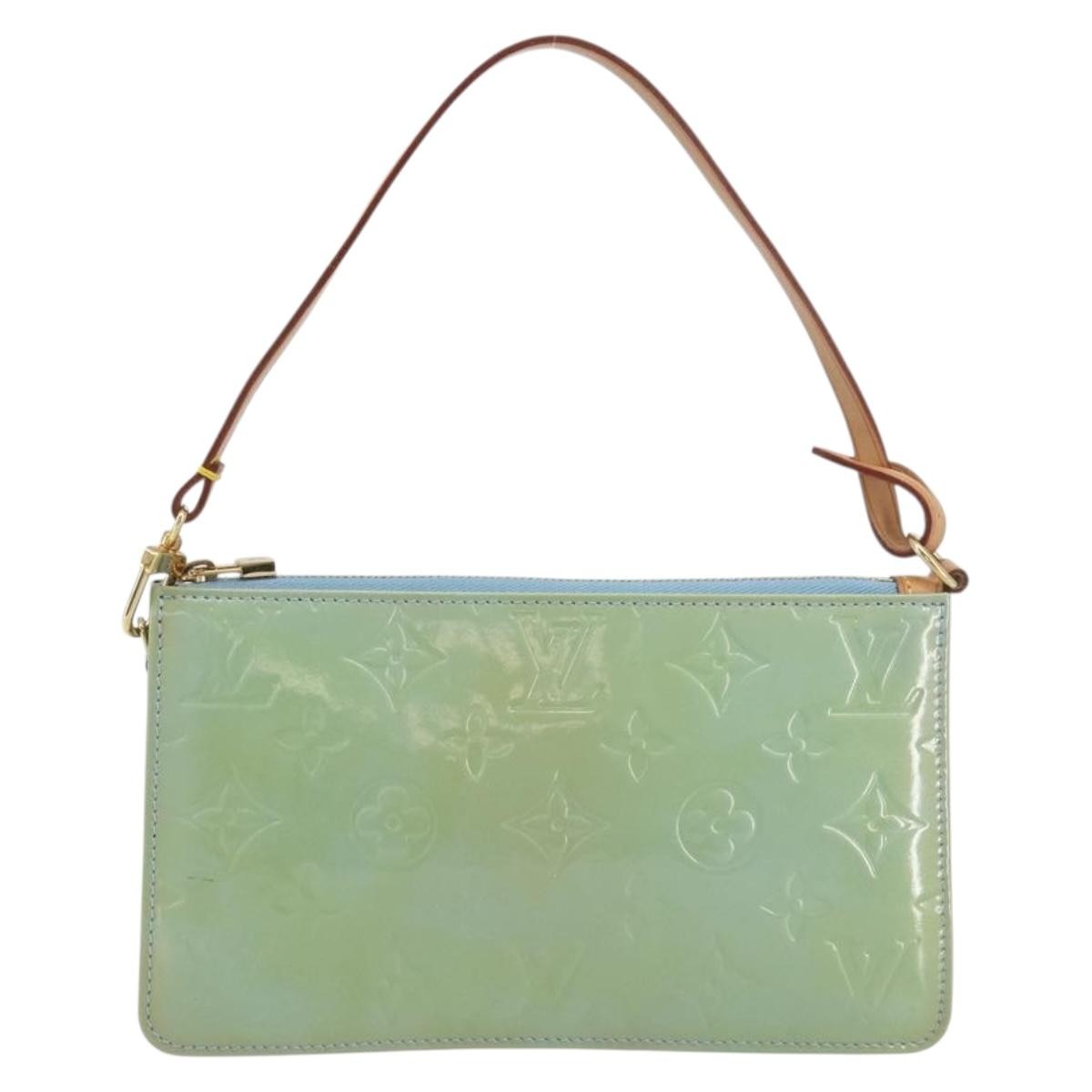 Louis Vuitton Lexington Pochette Monogram Vernis Blue Patent_Leather Clutche & Pouche Bag (Pre-Owned)