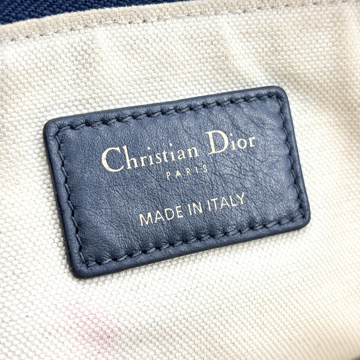 Christian Dior Travel Kit Oblique Canvas Navy Canvas Toiletry Case Accessory (Pre-Owned)
