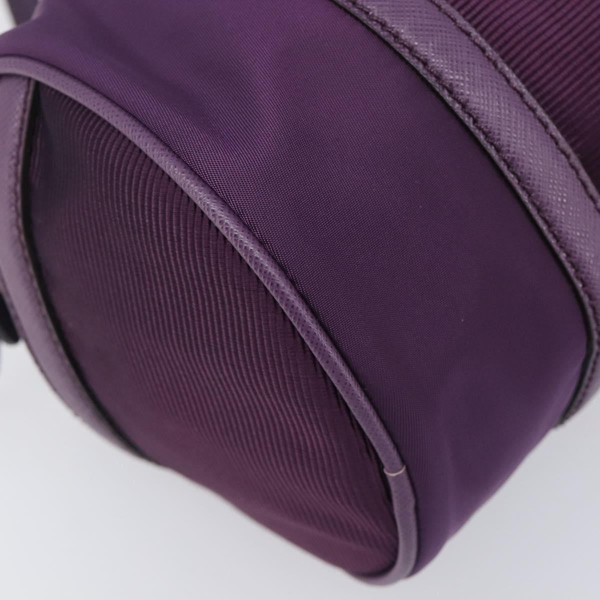 Salvatore Ferragamo Vara Bow Cylinder Bag Nylon Purple Nylon Shoulder Bag Bag (Pre-Owned)
