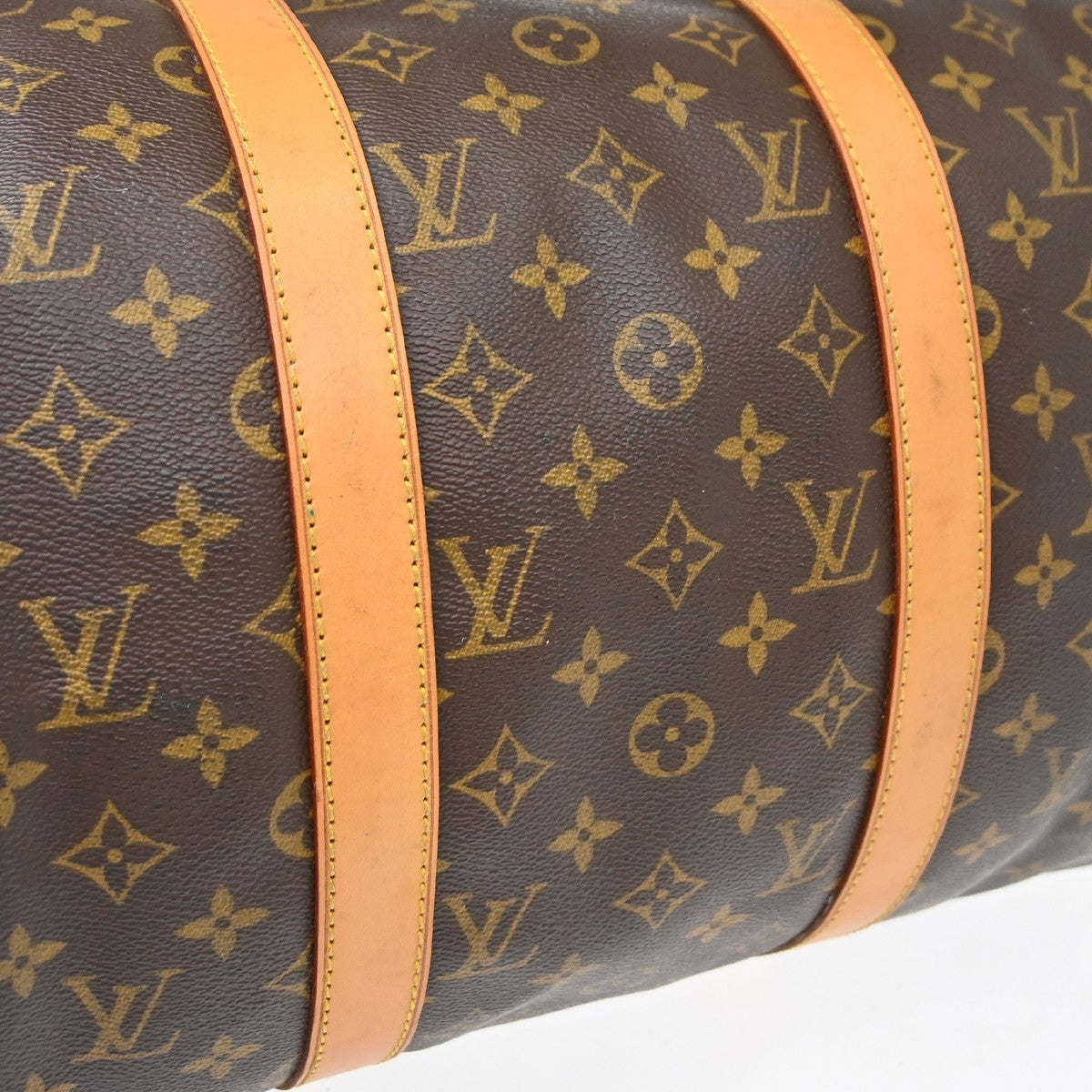Louis Vuitton Keepall Monogram Canvas Brown Canvas Travel Bag Bag (Pre-Owned)