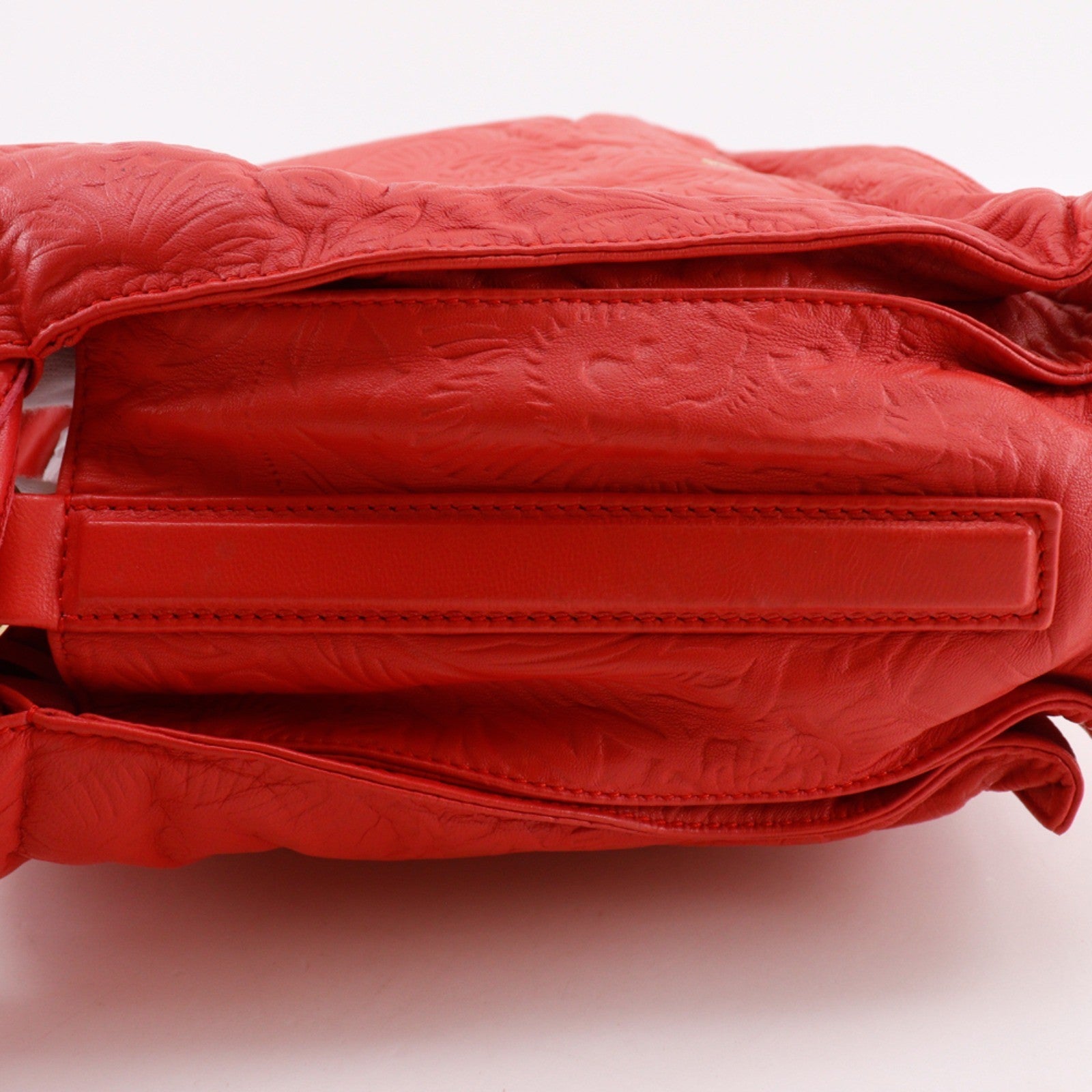 Loewe Flamenco Leather Red Leather Shoulder Bag Bag (Pre-Owned)