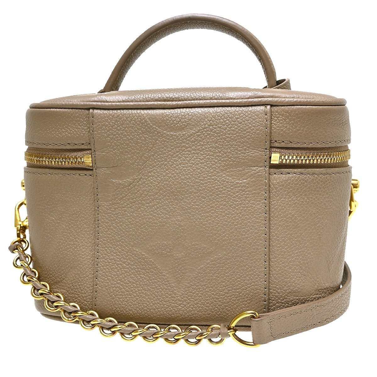 Louis Vuitton Vanity Monogram Empreinte Giant Beige Leather Handbag (Pre-Owned)