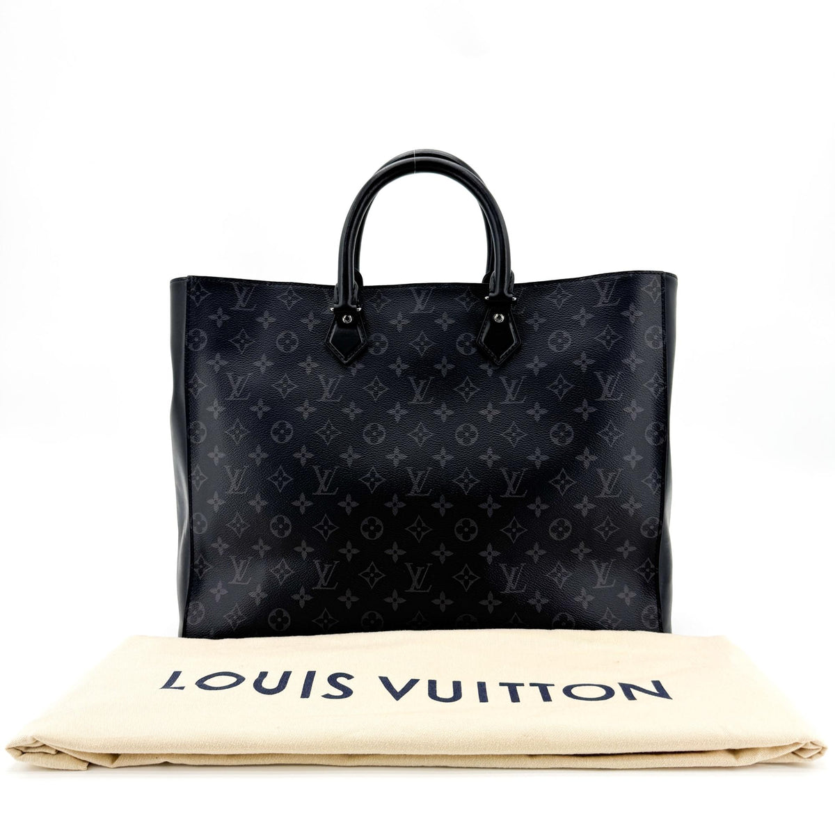 Louis Vuitton Grand Sac Monogram Jacquard Black Canvas Handbag (Pre-Owned)