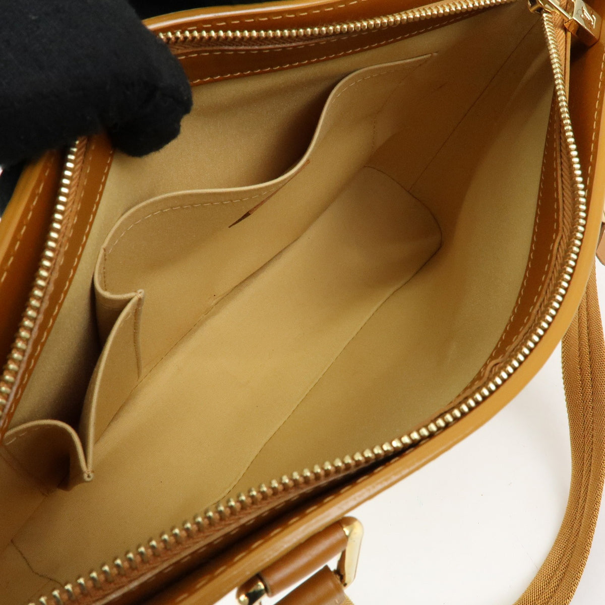 Louis Vuitton Lucille Mini Lin Beige Canvas Handbag (Pre-Owned)