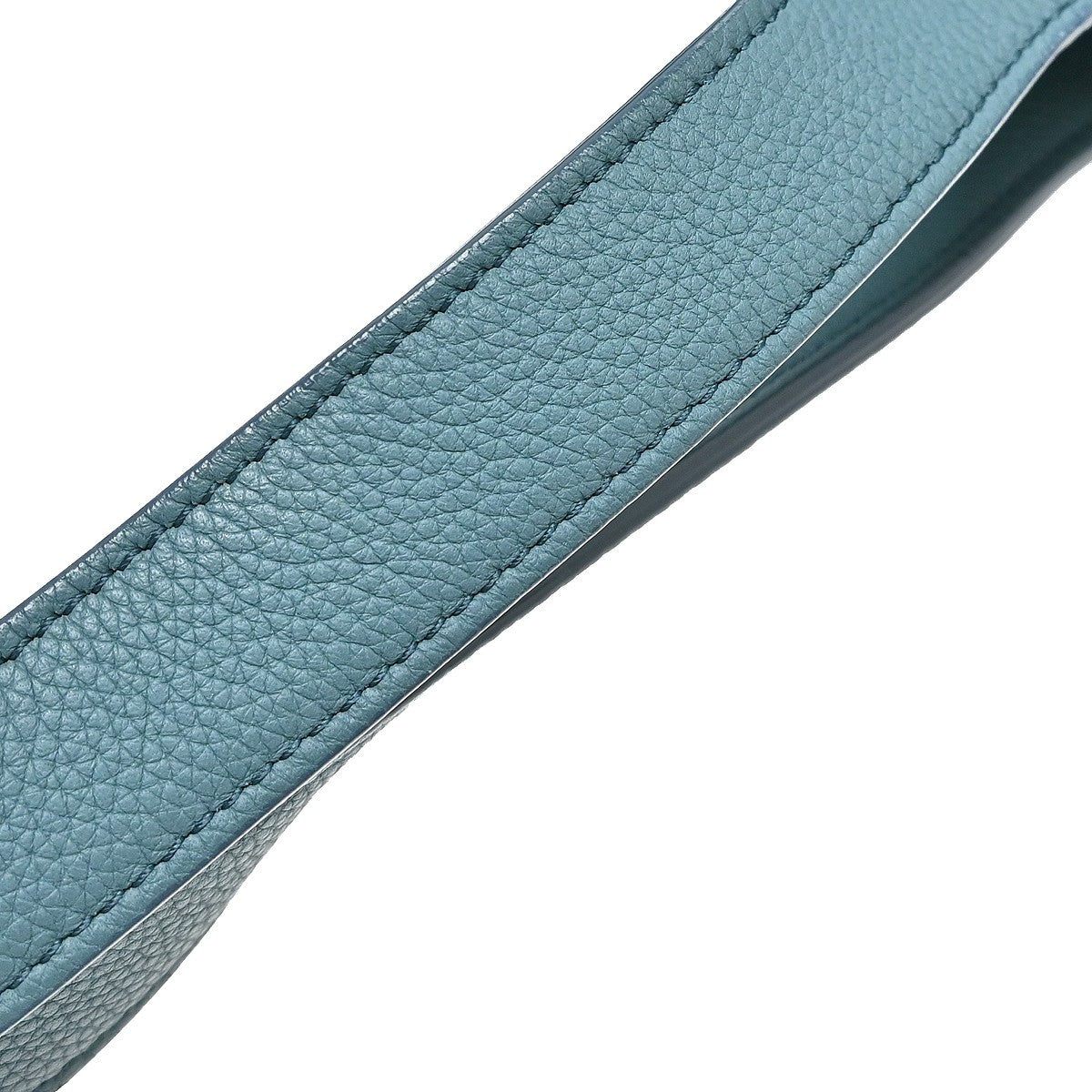 Celine Tri-Fold Grained Calfskin Blue Leather Shoulder Bag Bag (Pre-Owned)