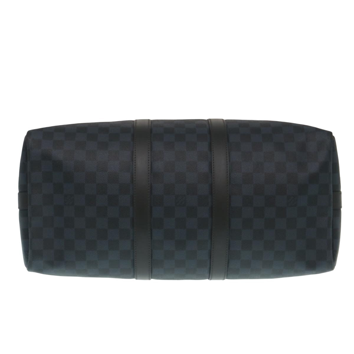 Louis Vuitton Keepall Bandouliere Damier Graphite Blue Canvas Travel Bag Bag (Pre-Owned)
