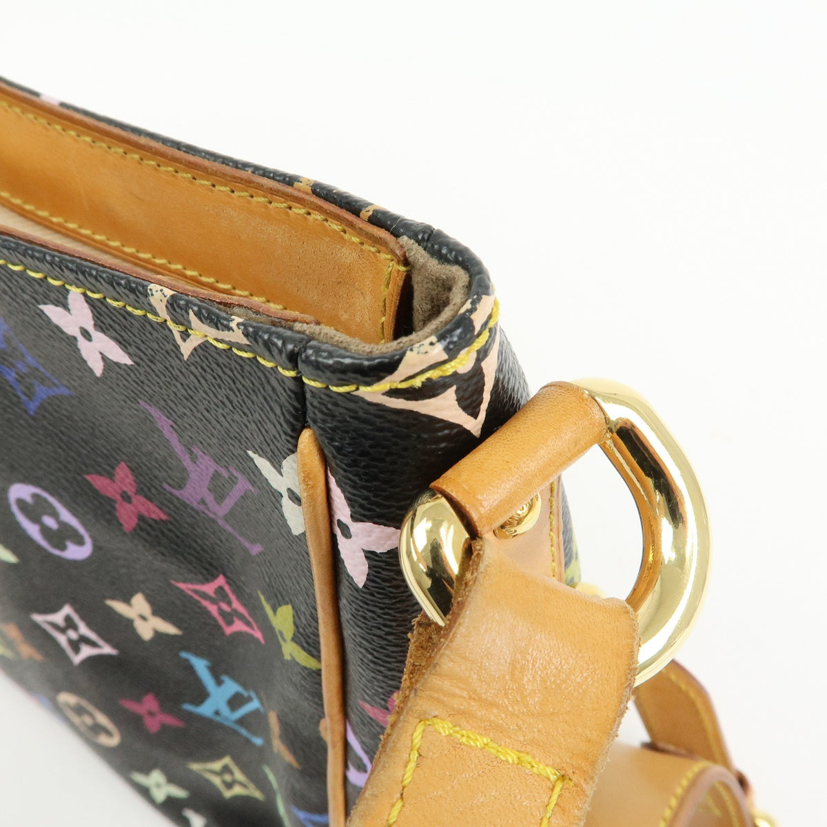 Louis Vuitton Lodge Monogram Multicolor Black Canvas Handbag (Pre-Owned)