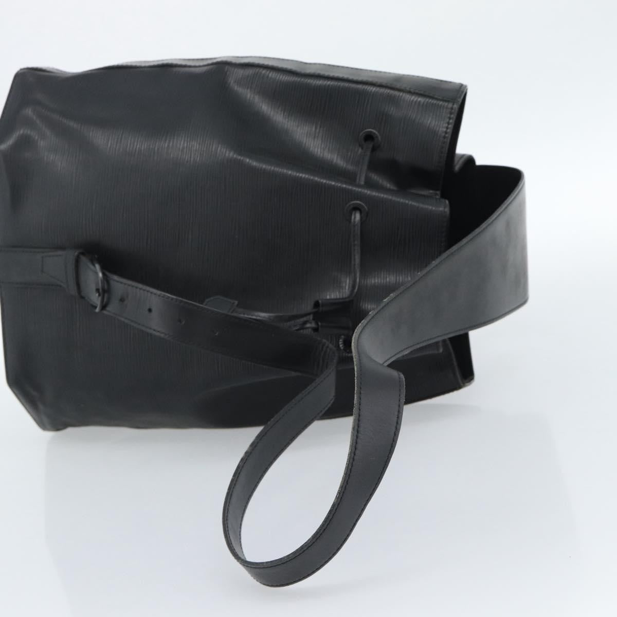 Louis Vuitton Sac A Dos Drawstring Epi Leather Black Leather Shoulder Bag Bag (Pre-Owned)