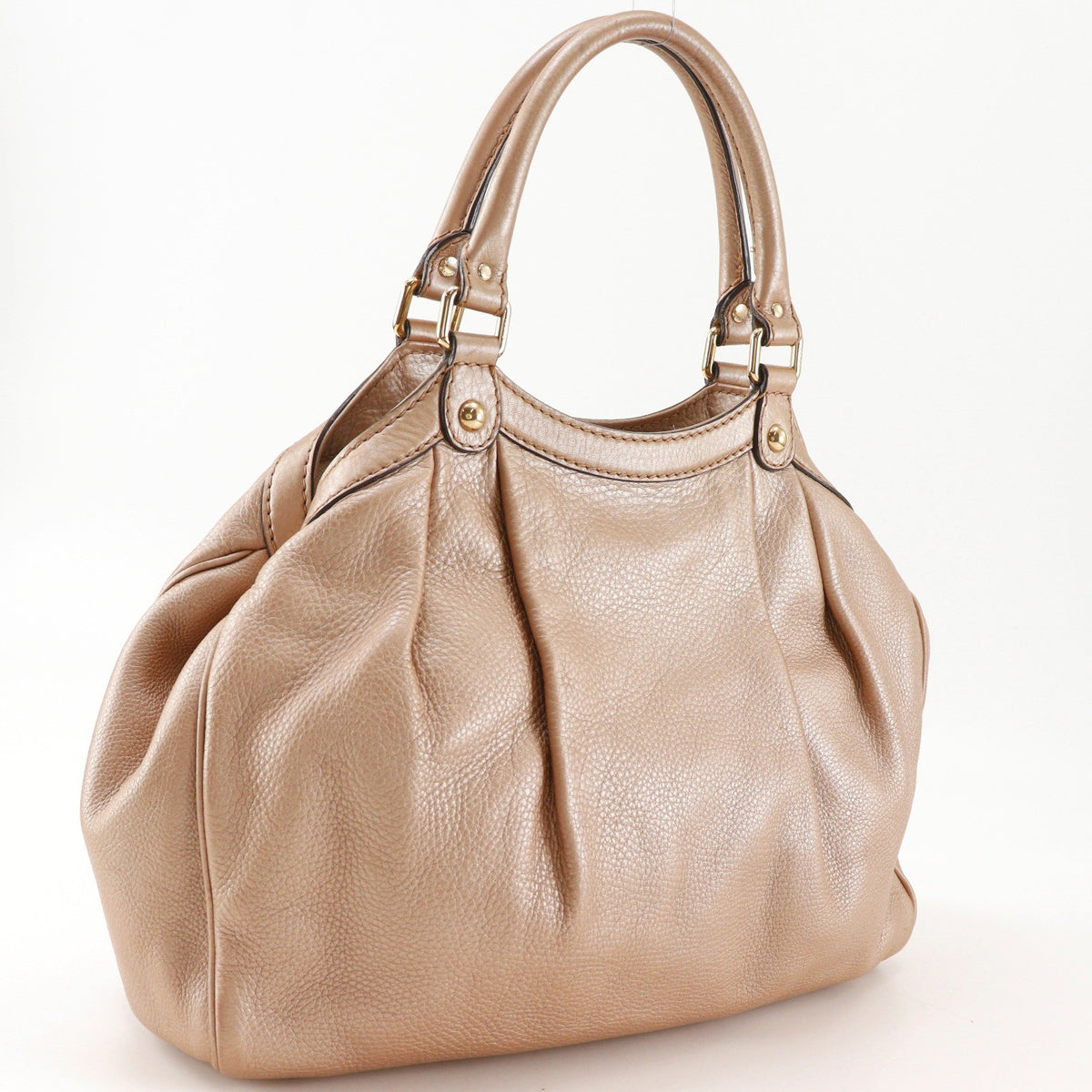 Gucci Sukey Leather Metallic Leather Tote Bag Bag (Pre-Owned)