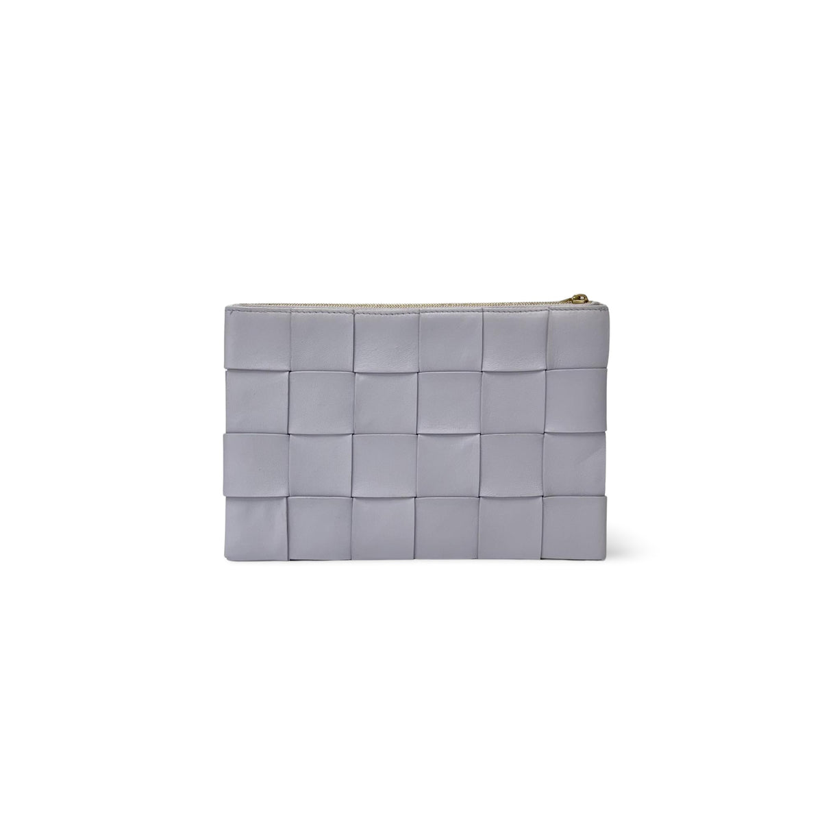 Bottega Veneta Mini Clutch Intrecciato Purple Leather Clutche & Pouche Bag (Pre-Owned)