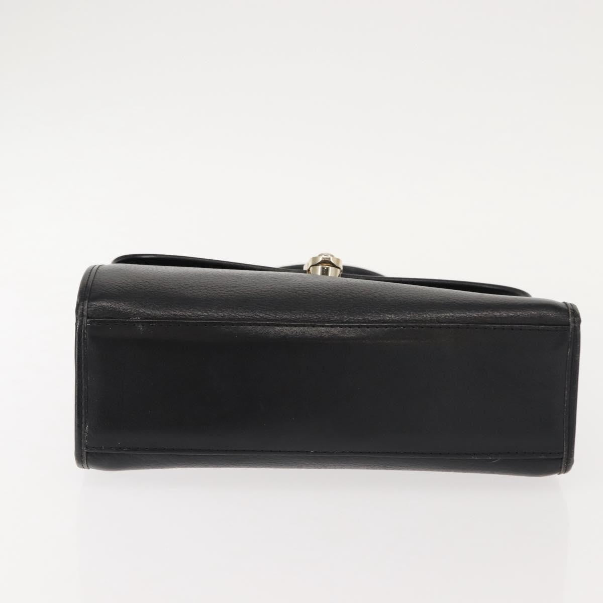 Burberry Vintage Leather Black Leather Handbag (Pre-Owned)